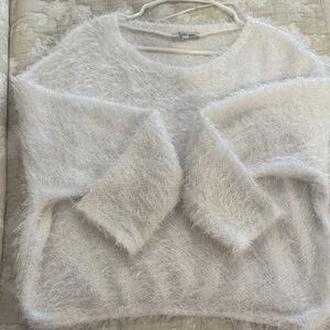 Zara Terez Soft Fuzzy White Sweater